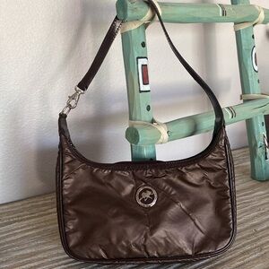 Hunting World - Chocolate Brown Nylon Shoulder Bag